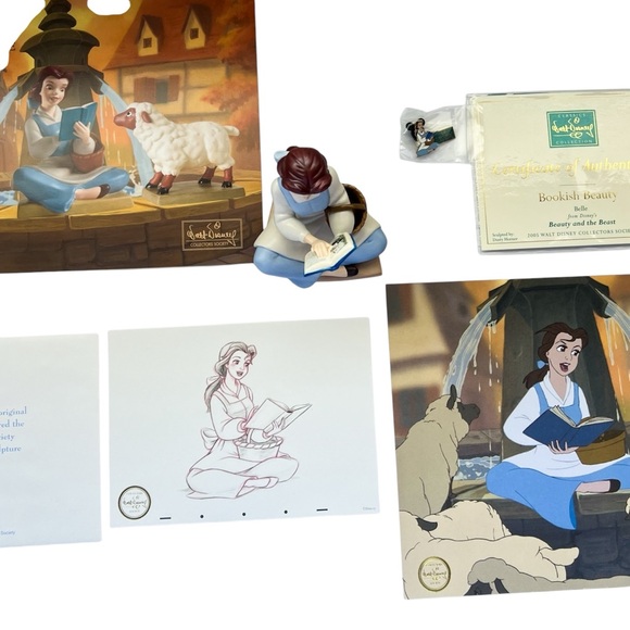 Walt Disney Classics Collection WDCC Beauty The Beast “Bookish Beauty" Figurine - Picture 5 of 8